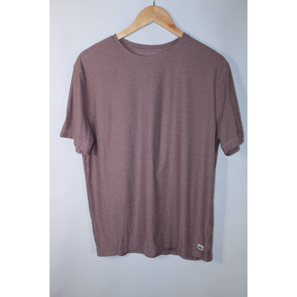Vuori Men's Medium Pale Red? Short Sleeve Performance Gym Activewear T-Shirt